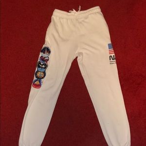 BuzzAldrin NASA fashion pants with mission patches